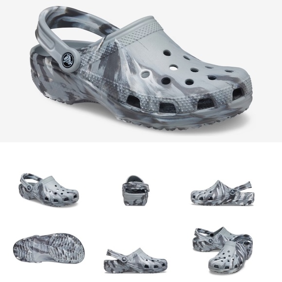 Men’s grey marble crocs - Picture 2 of 3